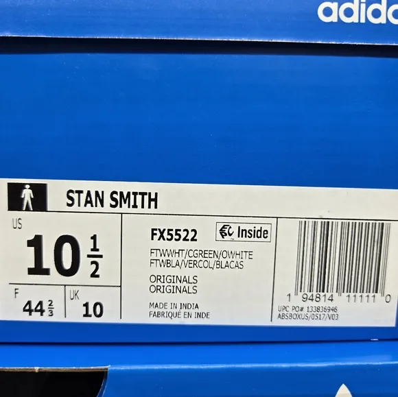 New adidas Stan Smith Primegreen Collegiate Green Men's Shoes Size 10.5